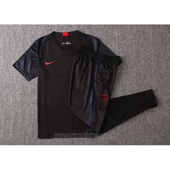 Chandal del Paris Saint-Germain Manga Corta 2019-2020 Negro